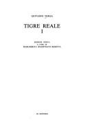 Copertina di Tigre reale, I