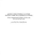Copertina di Quando l'opera interpella il lettore