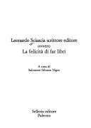 Copertina di Leonardo Sciascia scrittore editore ..