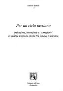 Copertina di Per un ciclo tassiano