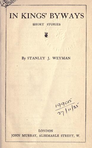 Copertina di In kings' byways
