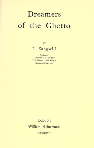 Copertina di Dreamers of the ghetto