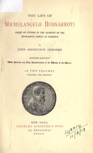 Copertina di The life of Michelangelo Buonarroti