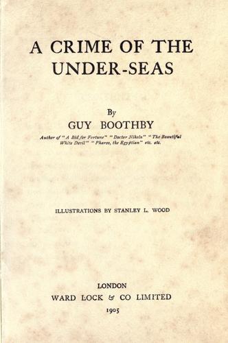 Copertina di A crime of the under-seas