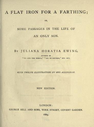 Copertina di A flat iron for a farthing, or, Some passages in the life of an only son