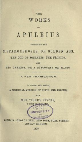 Copertina di The golden asse of Lucius Apuleius