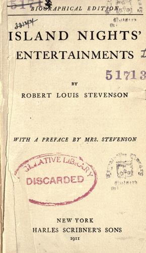 Copertina di Island nights' entertainments
