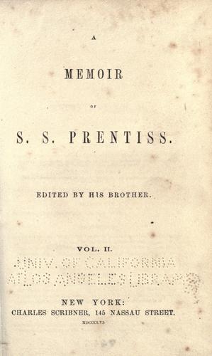 Copertina di A memoir of S. S. Prentiss