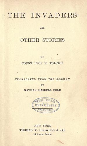 Copertina di The invaders and other stories