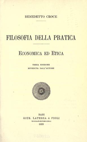 Copertina di Filosofia della pratica