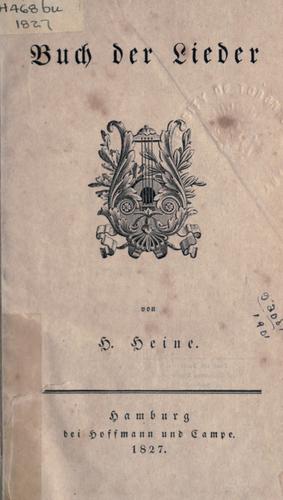 Copertina di Buch der Lieder