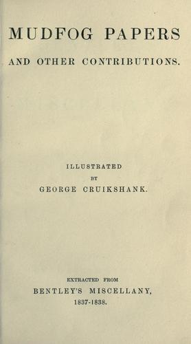 Copertina di Mudfog Papers and other contributions