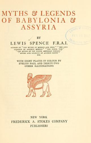 Copertina di Myths & legends of Babylonia & Assyria