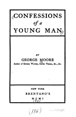 Copertina di Confessions of a young man