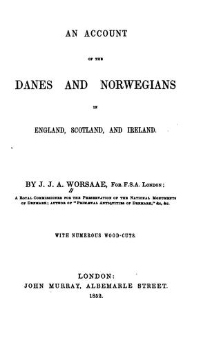 Copertina di An account of the Danes and Norwegians in England, Scotland, and Ireland