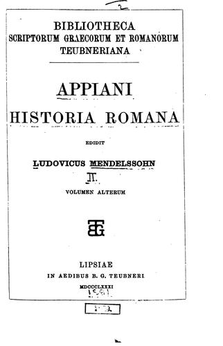 Copertina di Historia Romana