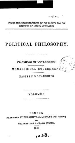 Copertina di Political philosophy