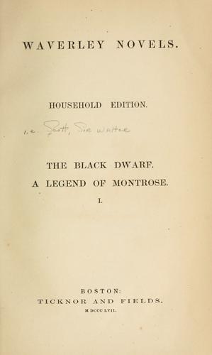 Copertina di A Legend of Montrose and the Black Dwarf