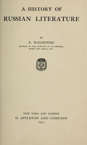 Copertina di Litterature russe.