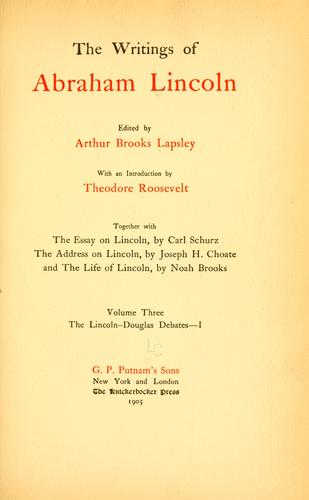 Copertina di The writings of Abraham Lincoln