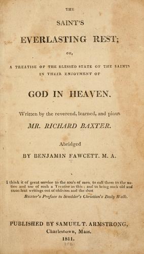 Copertina di The Saint' everlasting rest