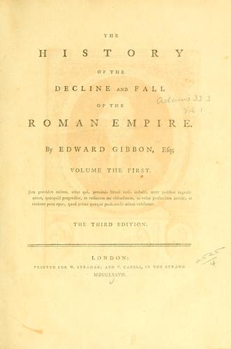 Copertina di History of the Decline and Fall of the Roman Empire Complete and Unabridged