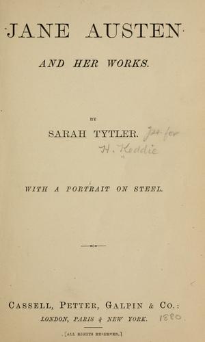 Copertina di Jane Austen and her works