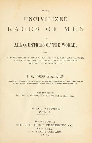 Copertina di The uncivilized races of men in all countries of the world