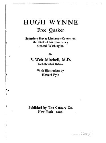 Copertina di Hugh Wynne, free Quaker