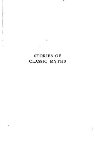 Copertina di Stories of Classic Myths