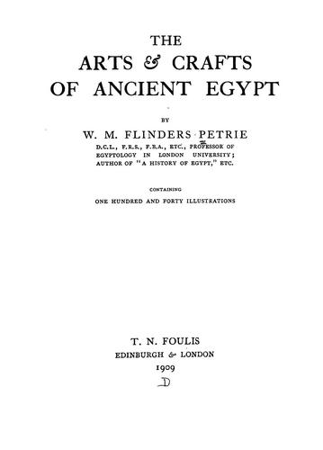 Copertina di The Arts & Crafts of Ancient Egypt