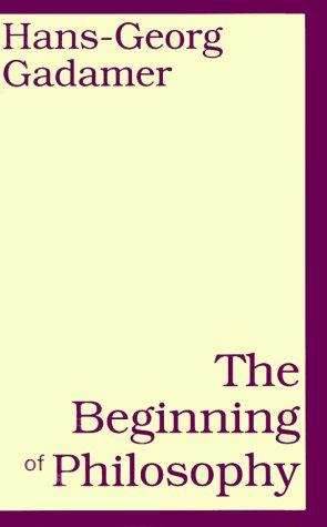Copertina di The beginning of philosophy