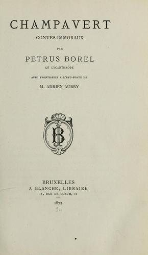 Copertina di Champavert