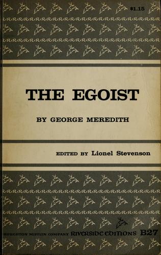 Copertina di The egoist
