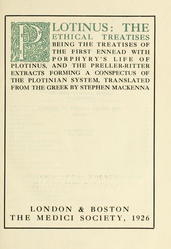 Copertina di Enneads