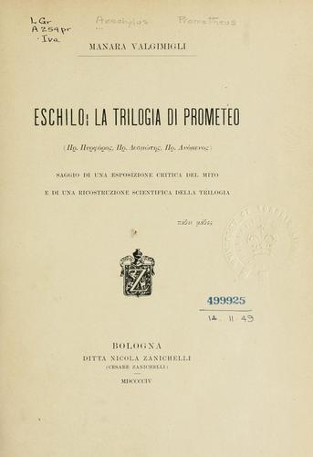 Copertina di Prometheus