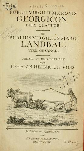 Copertina di Georgica