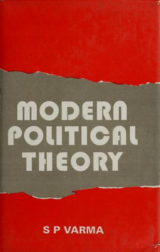Copertina di Modern political theory