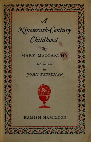 Copertina di A nineteenth-century childhood