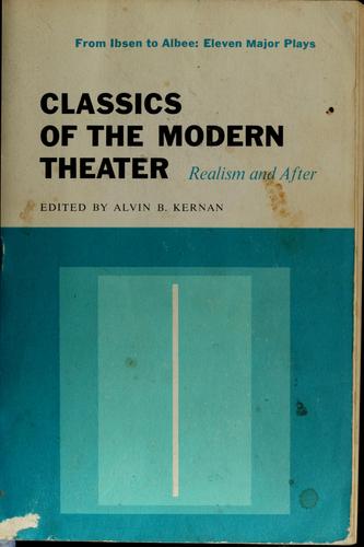 Copertina di Classics of the modern theater, realism and after