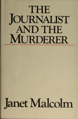 Copertina di The journalist and the murderer