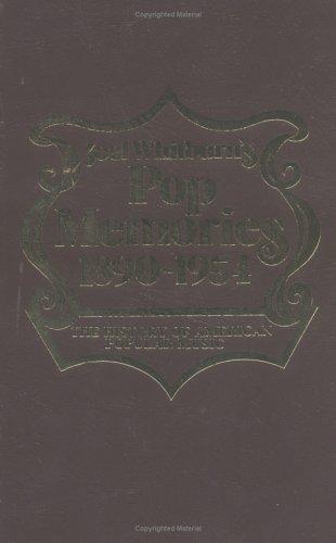 Copertina di Joel Whitburn's Pop memories, 1890-1954