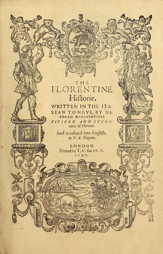 Copertina di Istorie Fiorentine