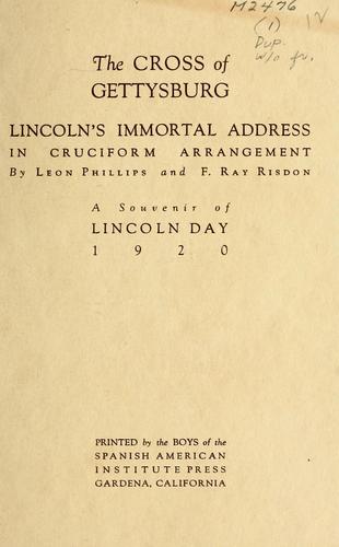 Copertina di The Gettysburg Address