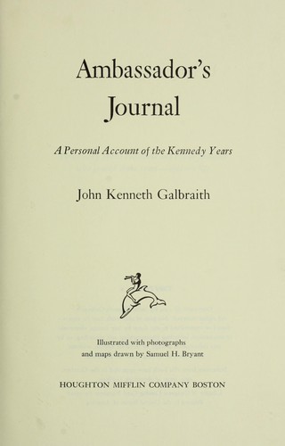 Copertina di Ambassador's journal