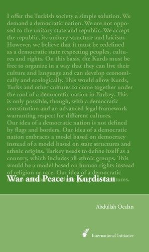 Copertina di War and Peace in Kurdistan