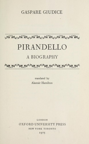 Copertina di Pirandello