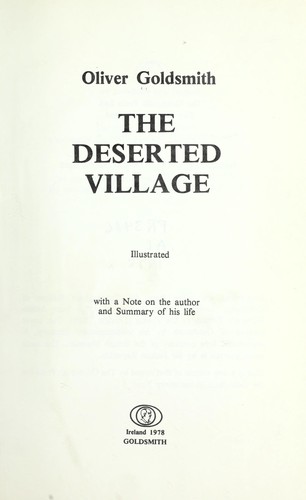 Copertina di The Deserted Village