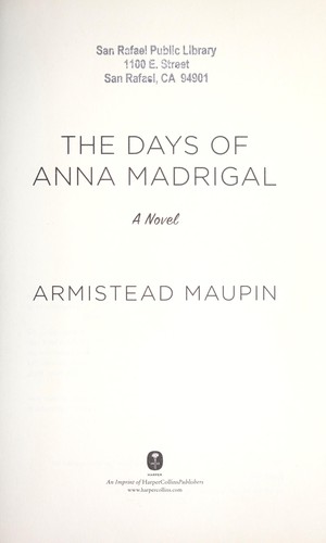 Copertina di The days of Anna Madrigal
