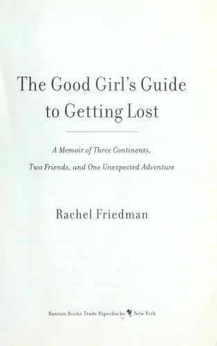 Copertina di The good girl's guide to getting lost